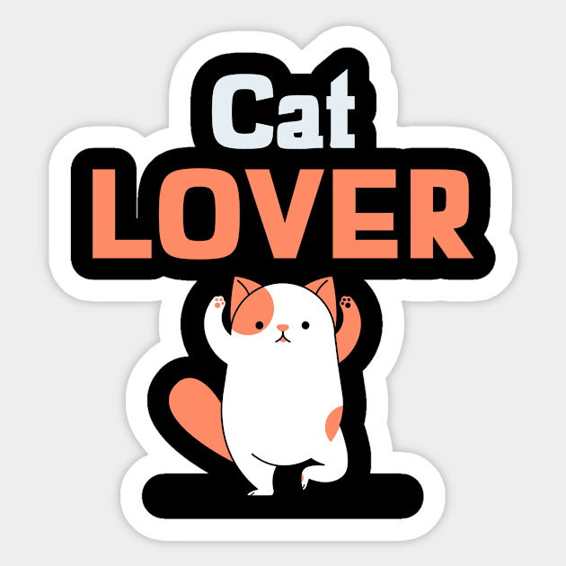 Cute cat lover Sticker by Motivation King